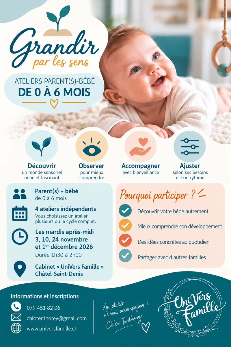 Ateliers parent(s) - bébé (0-6mois)
